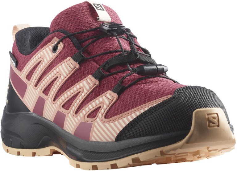 Взуття Salomon XA PRO V8 CSWP J - бордовий/бежевий