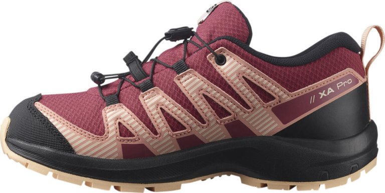 Взуття Salomon XA PRO V8 CSWP J - бордовий/бежевий