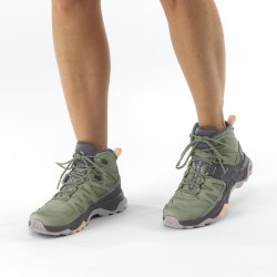 Взуття Salomon X Ultra 4 Mid GTX W - зелені/чорні