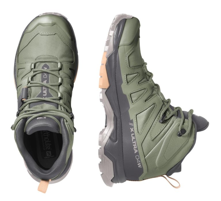 Взуття Salomon X Ultra 4 Mid GTX W - зелені/чорні