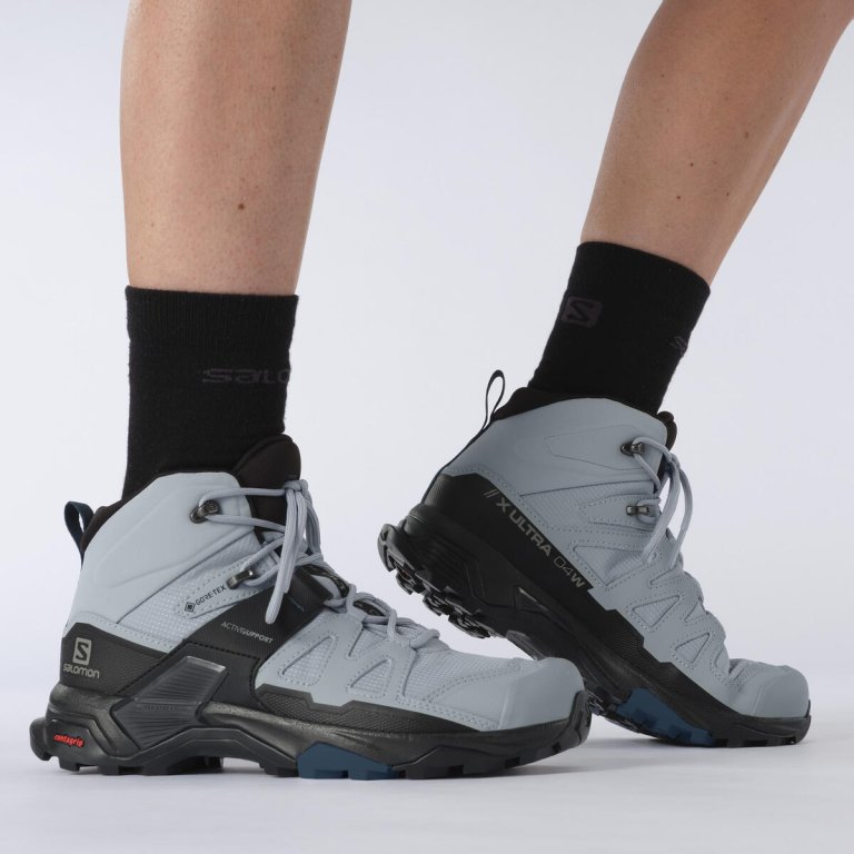 Взуття Salomon X Ultra 4 Mid Wide GTX W - сірі/чорні