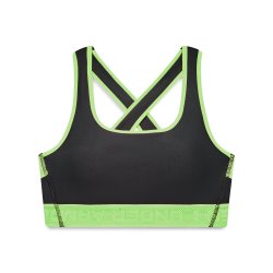 Бюстгальтер Under Armour UA Crossback Mid Solid W - темно сірий/зелений