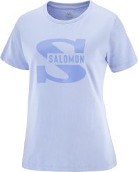 Футболка Salomon Outlife Big Logo Tee W - синя