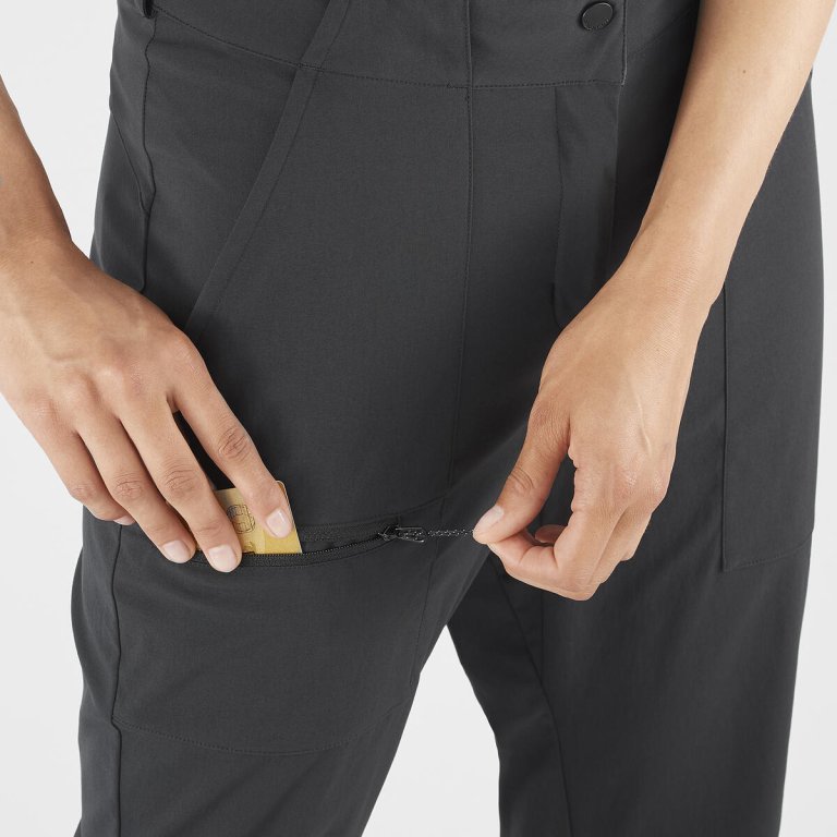 Штани Salomon OUTRACK PANTS W - чорні (стандартна довжина)