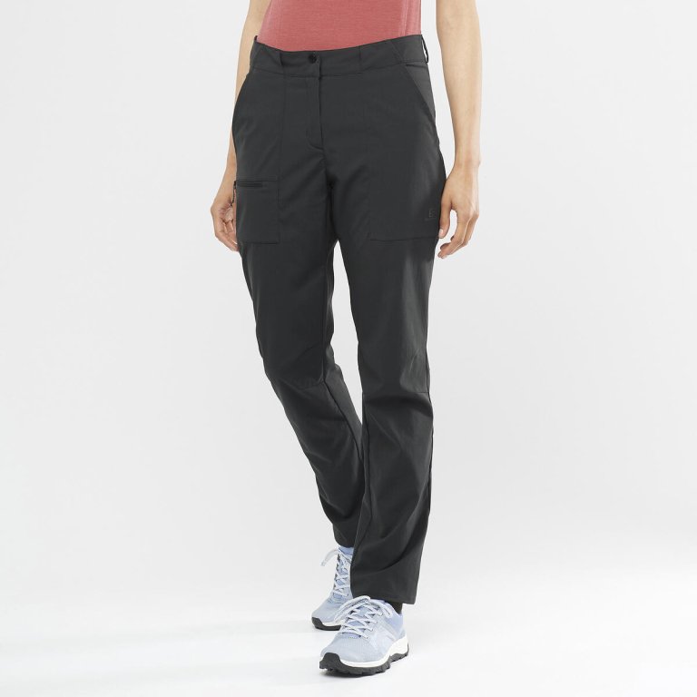 Штани Salomon OUTRACK PANTS W - чорні (стандартна довжина)