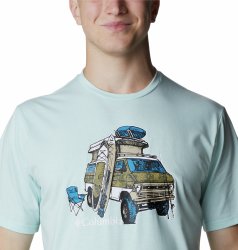 Футболка чоловіча з коротким рукавом Columbia Sun Trek™ Graphic Tee M - синя