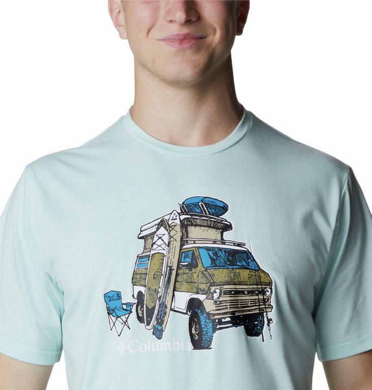 Футболка чоловіча з коротким рукавом Columbia Sun Trek™ Graphic Tee M - синя