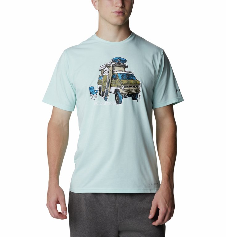 Футболка чоловіча з коротким рукавом Columbia Sun Trek™ Graphic Tee M - синя