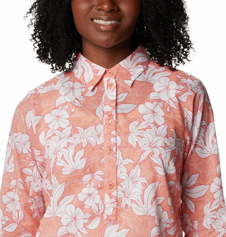 Сорочка Columbia Camp Henry™ II Tunic W - рожевий/білий