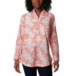 Сорочка Columbia Camp Henry™ II Tunic W - рожевий/білий