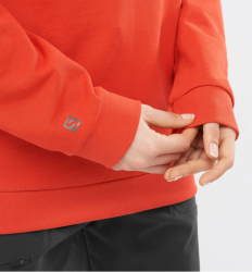 Кофта Salomon OUTLIFE CREWNECK SWEAT - помаранчева