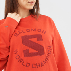 Кофта Salomon OUTLIFE CREWNECK SWEAT - помаранчева