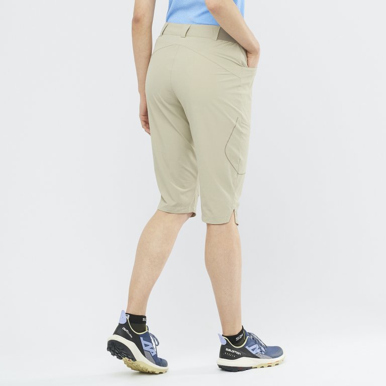 Штани Salomon WAYFARER CAPRI W - бежеві