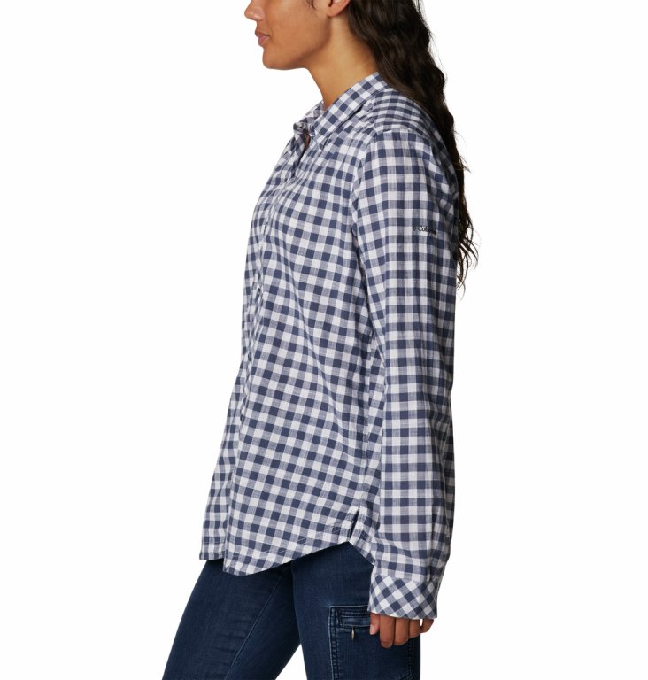 Сорочка Columbia Camp Henry™ III LS Shirt W - синій/білий
