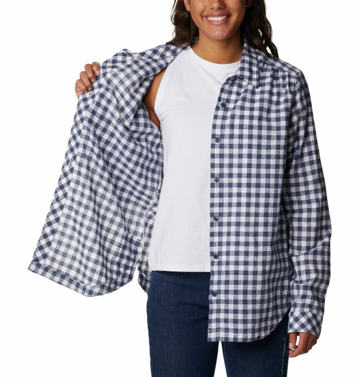 Сорочка Columbia Camp Henry™ III LS Shirt W - синій/білий
