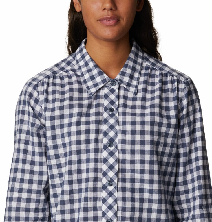 Сорочка Columbia Camp Henry™ III LS Shirt W - синій/білий