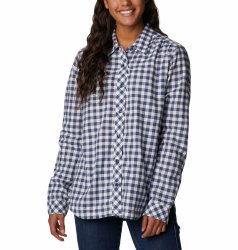 Сорочка Columbia Camp Henry™ III LS Shirt W - синій/білий