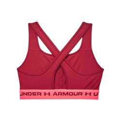 Бюстгальтер Under Armour UA Crossback Mid Bra W - темно рожевий