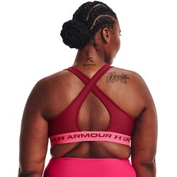 Бюстгальтер Under Armour UA Crossback Mid Bra W - темно рожевий