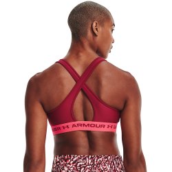 Бюстгальтер Under Armour UA Crossback Mid Bra W - темно рожевий