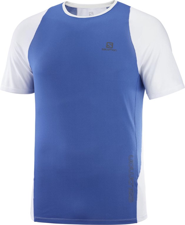 Футболка Salomon Sense Aero SS Tee M - синя / біла