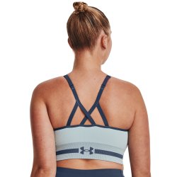 Podprsenka Under Armour UA Seamless Low Long Bra W - modrá