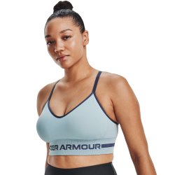 Podprsenka Under Armour UA Seamless Low Long Bra W - modrá