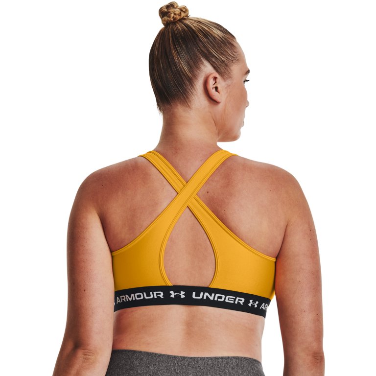 Бюстгальтер Under Armour UA Crossback Mid Bra W - жовтий