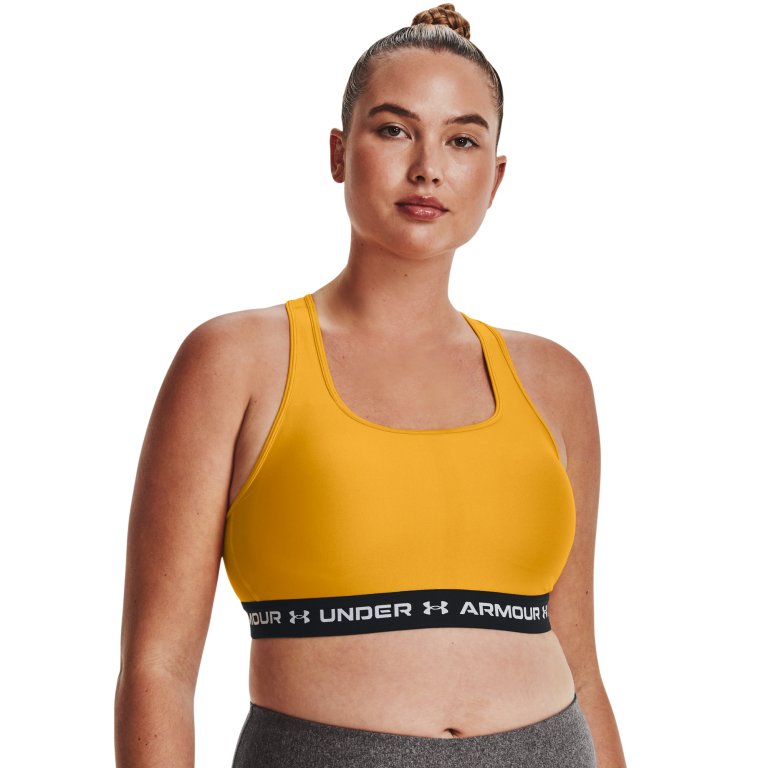 Бюстгальтер Under Armour UA Crossback Mid Bra W - жовтий