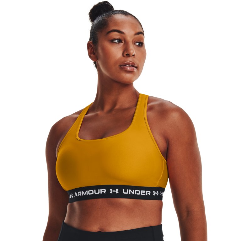Бюстгальтер Under Armour UA Crossback Mid Bra W - жовтий