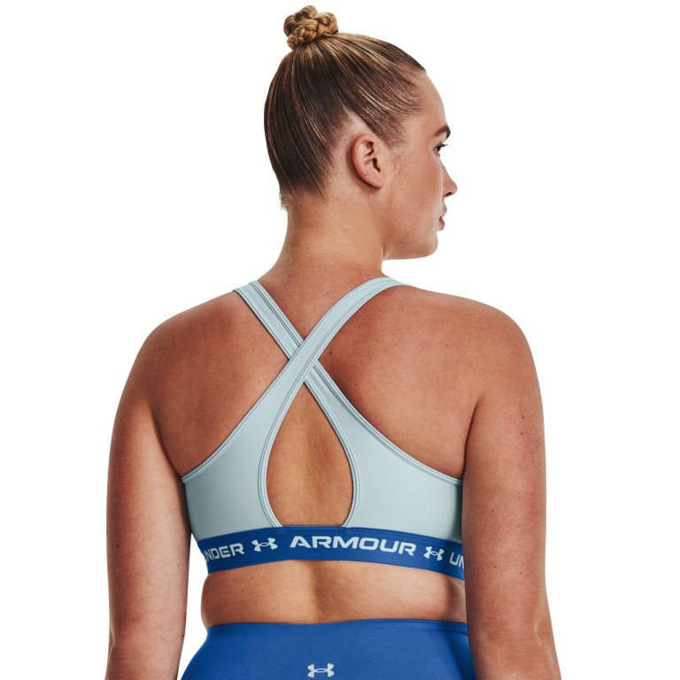 Бюстгальтер Under Armour UA Crossback Mid Bra W - блакитний