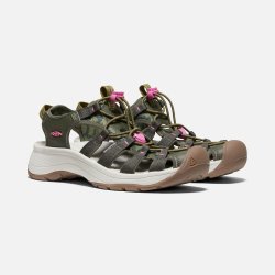 Sandále Keen ASTORIA WEST SANDAL W - zelená/fialová