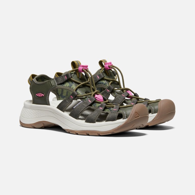 Sandále Keen ASTORIA WEST SANDAL W - zelená/fialová