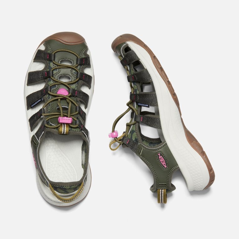 Sandále Keen ASTORIA WEST SANDAL W - zelená/fialová