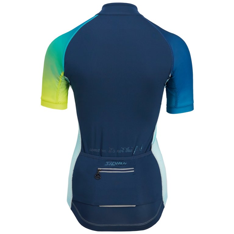 Cyklistický dres SILVINI Mazzana WD2045 M - modrá/tyrkysová