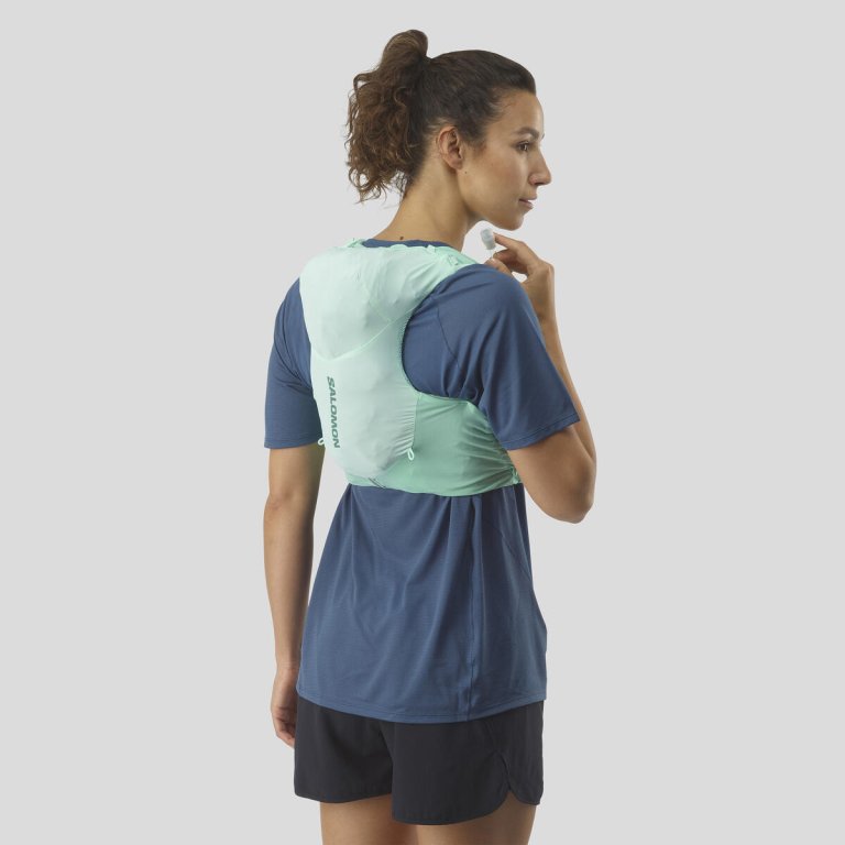 Рюкзак Salomon ADV SKIN 5 з флягами W - зелений