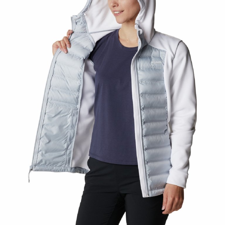 Куртка Columbia Out-Shield™ Insulated FZ Hoodie W - білий/сірий
