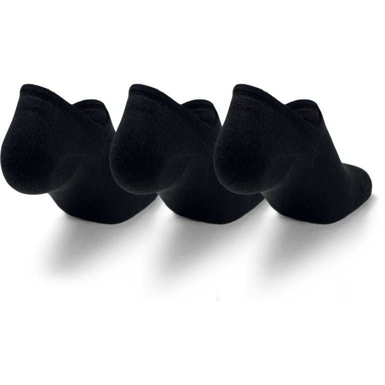 Шкарпетки Under Armour Essential UltraLowTab 3pk U Socks - чорний/білий