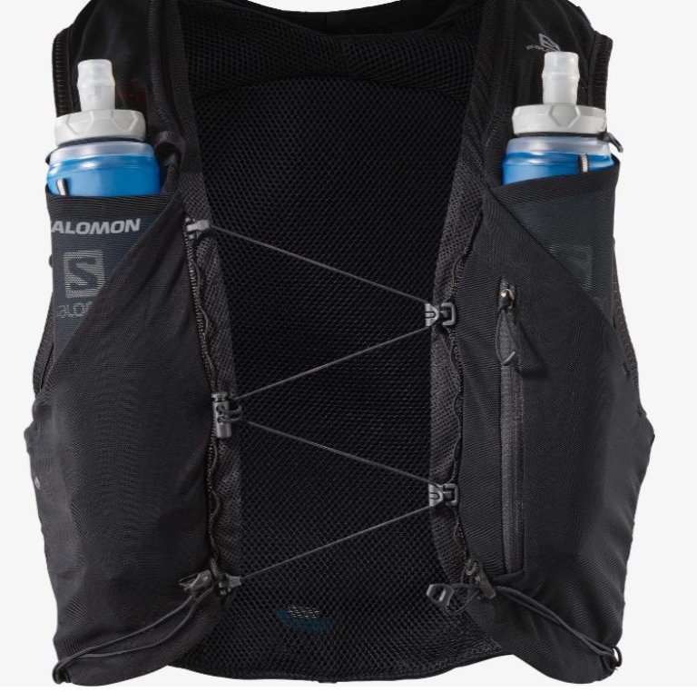 Рюкзак Salomon ADV SKIN 12 з флягами - чорний