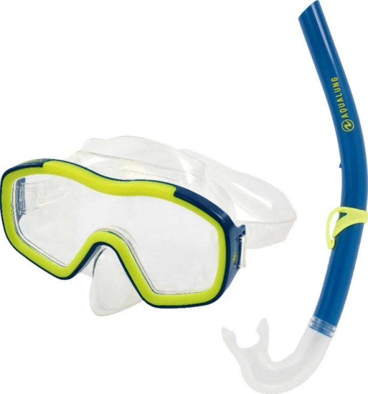 Set AquaLung RACCON COMBO SN - žlutá/modrá