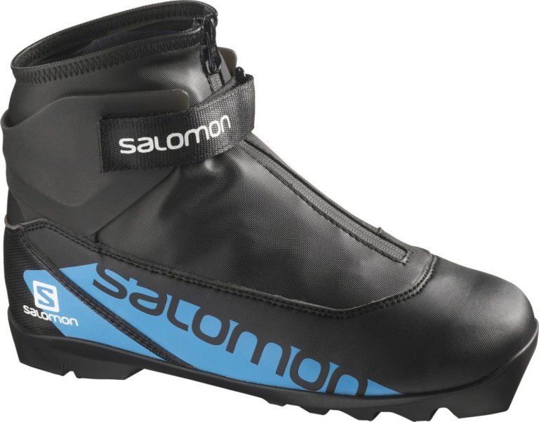 Boty na běžky Salomon R/Combi Prolink J - černá/modrá