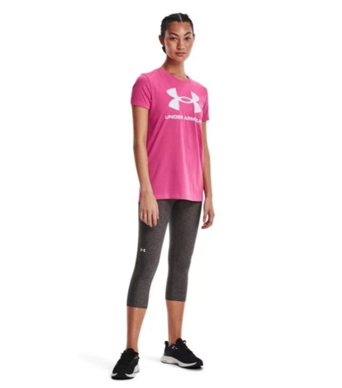 Tričko Under Armour UA SPORTSTYLE LOGO SS Wmn - ružová