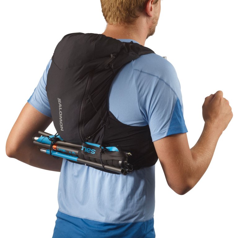 Рюкзак Salomon ADV SKIN 12 з флягами - чорний