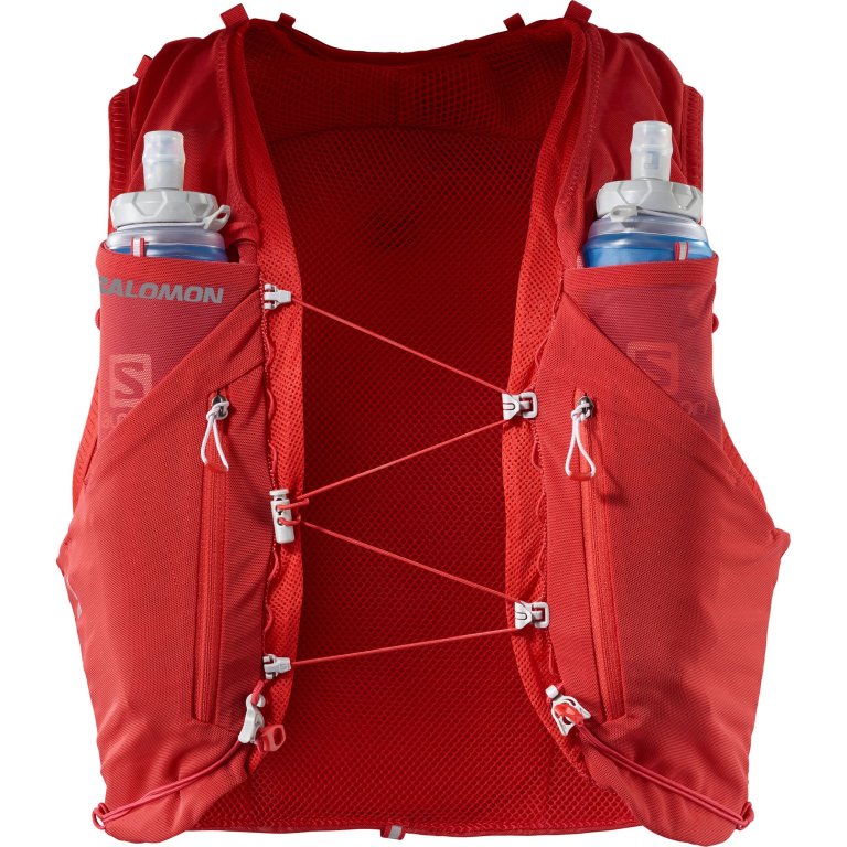 Рюкзак Salomon ADV SKIN 12 з флягами - червоний