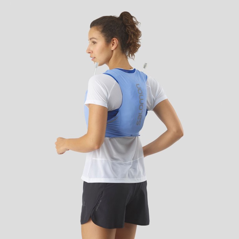 Рюкзак Salomon SENSE PRO 5 W з флягами - синій