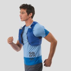 Рюкзак Salomon SENSE PRO 5 з флягами - синій