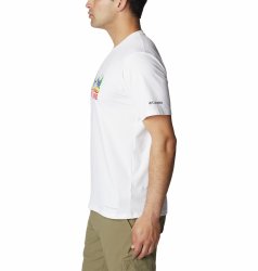 Футболка чоловіча з коротким рукавом Columbia Sun Trek™ Graphic Tee M - біла