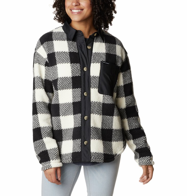 Куртка Columbia West Bend™ Shirt Jacket W - чорний/сірий/білий