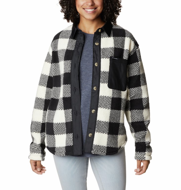 Куртка Columbia West Bend™ Shirt Jacket W - чорний/сірий/білий