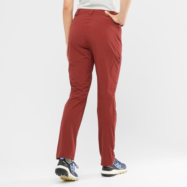 Штани Salomon WAYFARER PANTS W - червоні (збільшена довжина)